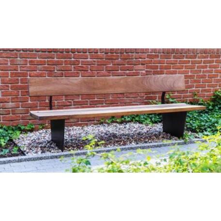 Metal bench with backrest 'IROKO_STF/19-04-60/MDL'