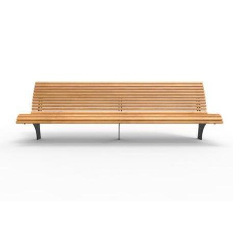 Metal bench with backrest 'IROKO_STF/19-04-55MDL'