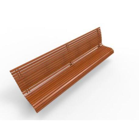 Metal bench with backrest 'IROKO_STF/19-04-55MDL'