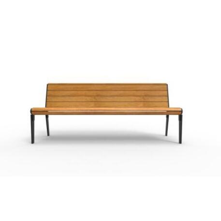 Metal bench with backrest 'IROKO_STF/19-04-49MDL'