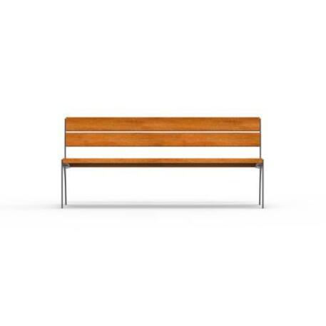 Metal bench with backrest 'IROKO_STF/19-04-44MDL'