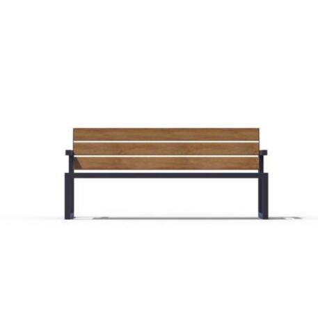 Metal bench with backrest 'IROKO_STF/19-04-39MDL'