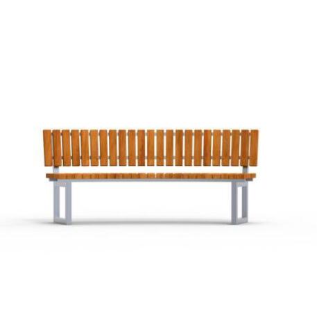 Metal bench with backrest 'IROKO_STF/19-04-37MDL'