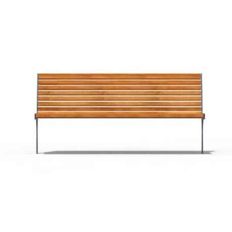 Metal bench with backrest 'IROKO_STF/19-04-36MDL'