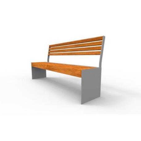 Metal bench with backrest 'IROKO_STF/19-04-29MDL'