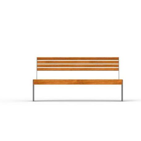 Metal bench with backrest 'IROKO_STF/19-04-29MDL'