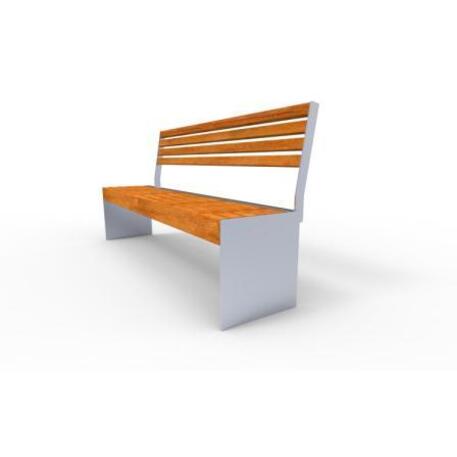 Metal bench with backrest 'IROKO_STF/19-04-29MDL'