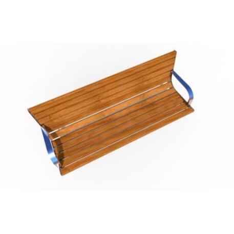 Metal bench with backrest 'IROKO_STF/19-04-28MDL'