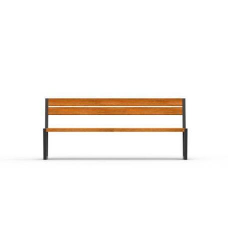 Metal bench with backrest 'IROKO_STF/19-04-26MDL'