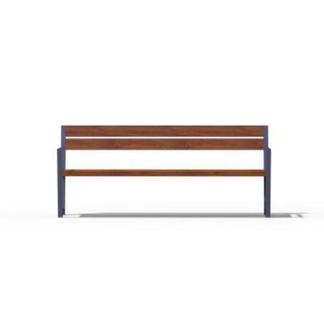 Metal bench with backrest 'IROKO_STF/19-04-25MDL'