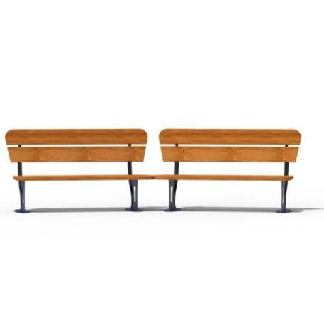 Metal bench with backrest 'IROKO_STF/19-04-17MDL'