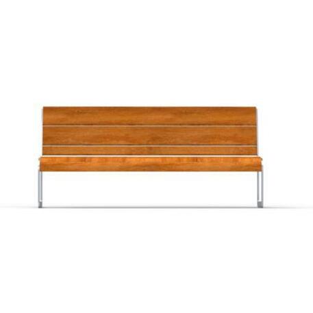 Metal bench with backrest 'IROKO_STF/19-04-16MDL'