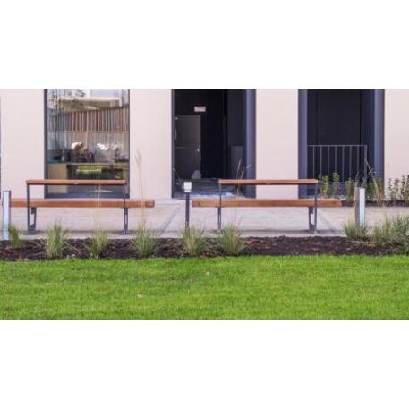 Metal bench with backrest + Picnic table 'IROKO_STF/18-04-97/MDL'