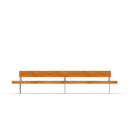 Metal bench with backrest 'IROKO_STF/18-04-91MDL'