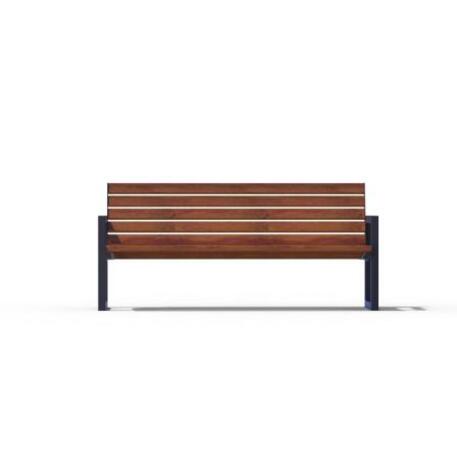 Metal bench with backrest 'IROKO_STF/18-04-49MDL'