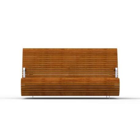 Metal bench with backrest 'IROKO_STF/18-04-43MDL'