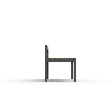 Metal bench with backrest 'IROKO_STF/18-04-40MDL'