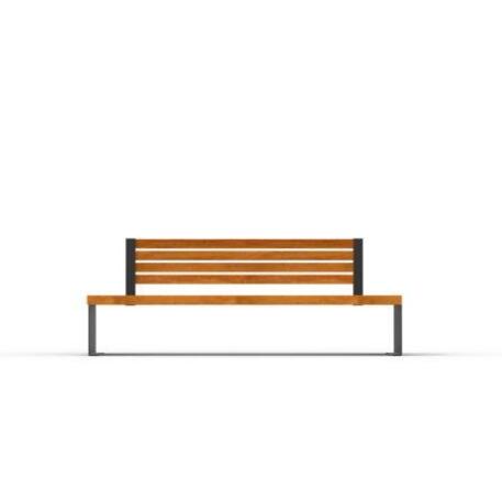 Metal bench with backrest 'IROKO_STF/18-04-30MDL'