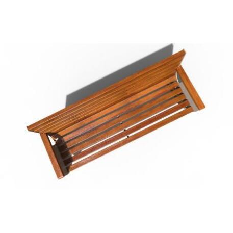 Metal bench with backrest 'IROKO_STF/18-04-27MDL'