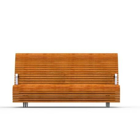 Metal bench with backrest 'IROKO_STF/18-04-18MDL'