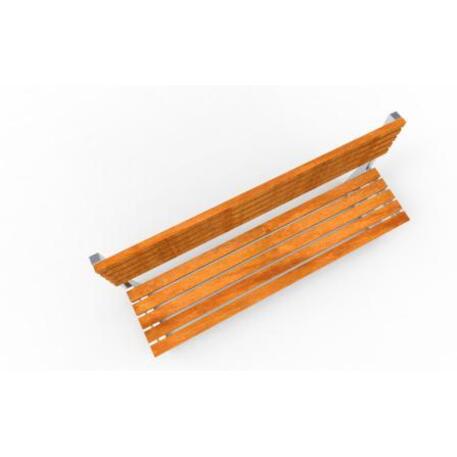 Metal bench with backrest 'IROKO_STF/18-04-17MDL'