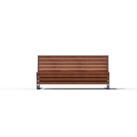 Metal bench with backrest 'IROKO_STF/18-04-03MDL'