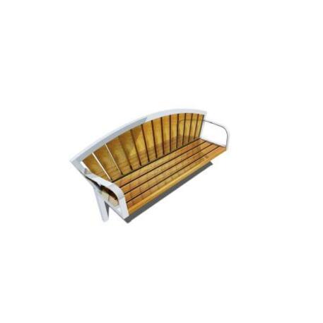 Metal bench with backrest 'IROKO_STF/13-04-95MDL'