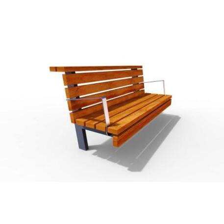 Metal bench with backrest 'IROKO_STF/13-04-86MDL'