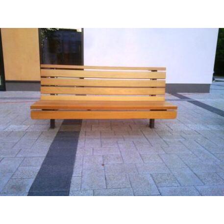 Metal bench with backrest 'IROKO_STF/13-04-86MDL'