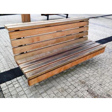 Metal bench with backrest 'IROKO_STF/13-04-86MDL'