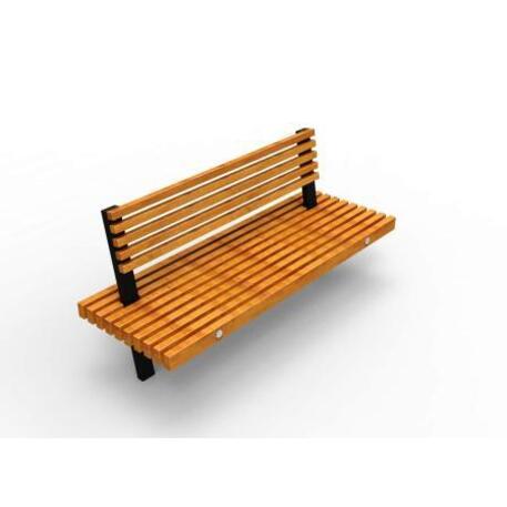 Metal bench with backrest 'IROKO_STF/13-04-72MDL'