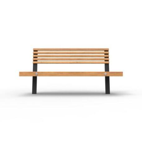 Metal bench with backrest 'IROKO_STF/13-04-72MDL'