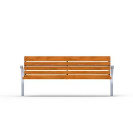 Metal bench with backrest 'IROKO_STF/13-04-69MDL'