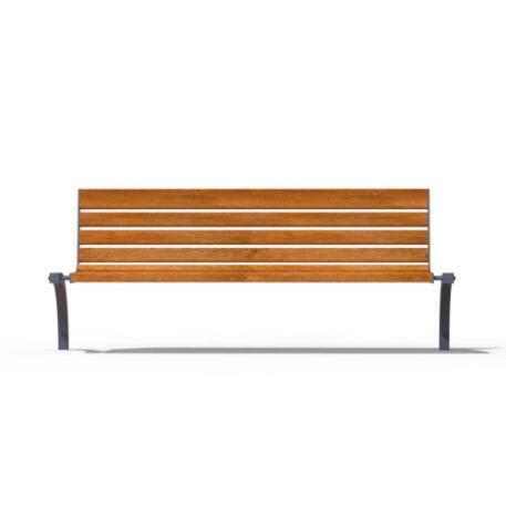 Metal bench with backrest 'IROKO_STF/13-04-67MDL'