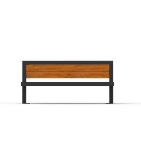 Metal bench with backrest 'IROKO_STF/13-04-64MDL'