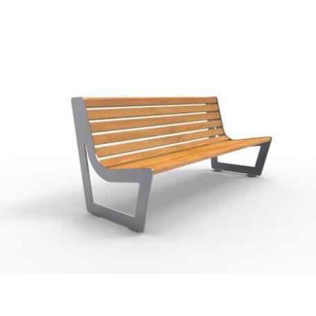 Metal bench with backrest 'IROKO_STF/13-04-56MDL'