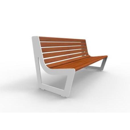 Metal bench with backrest 'IROKO_STF/13-04-56MDL'