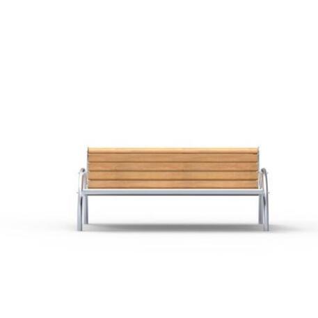 Metal bench with backrest 'IROKO_STF/13-04-36MDL'