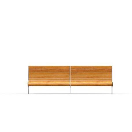 Metal bench with backrest 'IROKO_STF/13-04-29MDL'