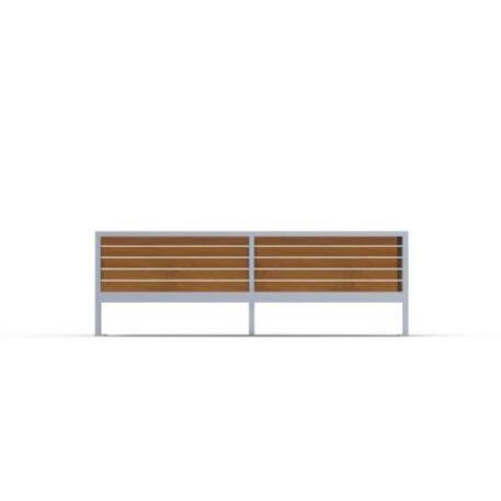 Metal bench with backrest 'IROKO_STF/13-04-28MDL'