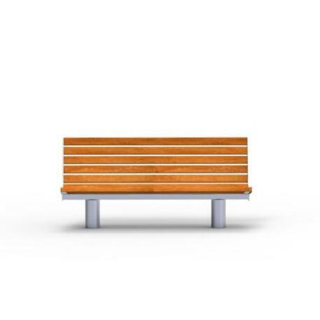 Metal bench with backrest 'IROKO_STF/13-04-23MDL'