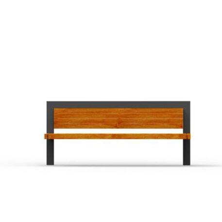 Metal bench with backrest 'IROKO_STF/13-04-18MDL'