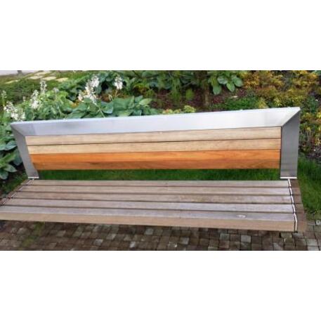 Metal bench with backrest 'IROKO_STF/13-04-18MDL'