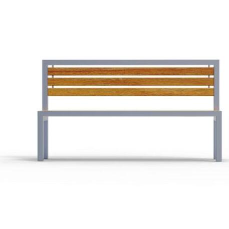 Metal bench with backrest 'IROKO_STF/04-04-06MDL'