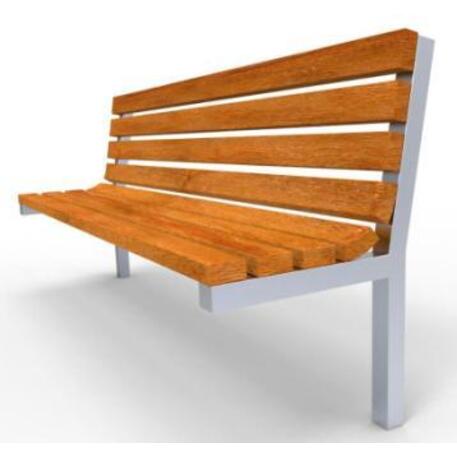 Metal bench with backrest 'IROKO_STF/04-03-02_03MDL'