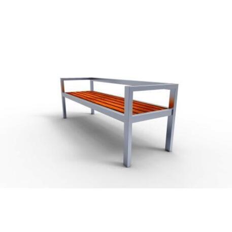 Metal bench with backrest 'IROKO_STF/02-04-06/MDL'