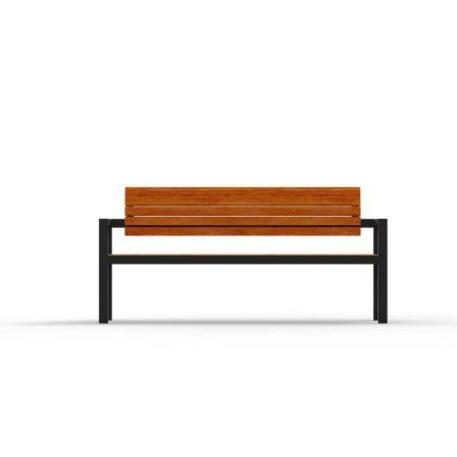 Metal bench with backrest 'IROKO_STF/02-04-05_02/MDL'