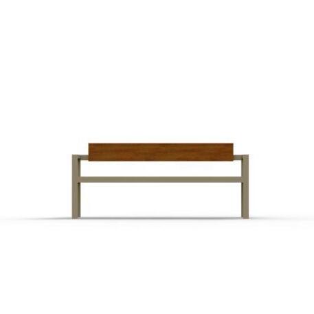 Metal bench with backrest 'IROKO_STF/02-04-05/MDL'