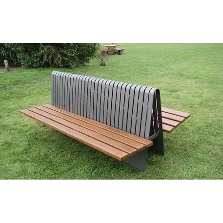 Metal bench 'LOTUS DOUBLE'