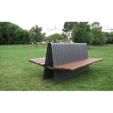 Metal bench 'LOTUS DOUBLE'